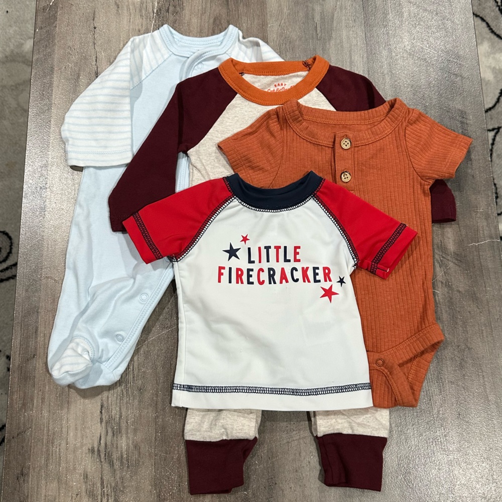 Newborn Boy Clothing Items Starter Pack